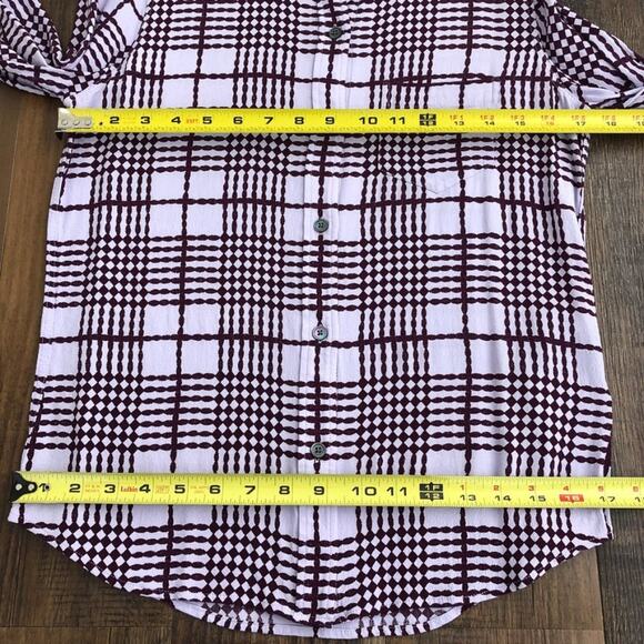 Equipment Button Front Blouse Top Long Sleeve Viscose Career Size Small Purple - Picture 9 of 12